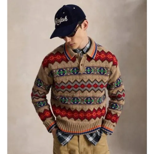 B23901001 Pull Fair Isle en mélange de laine marron (S), Casuel - Polo Ralph Lauren - Modalova