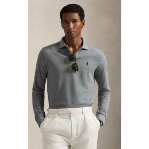 Polo en piqué Custom Slim Fit (L), Casuel, Coton, Manche longue - Polo Ralph Lauren - Modalova