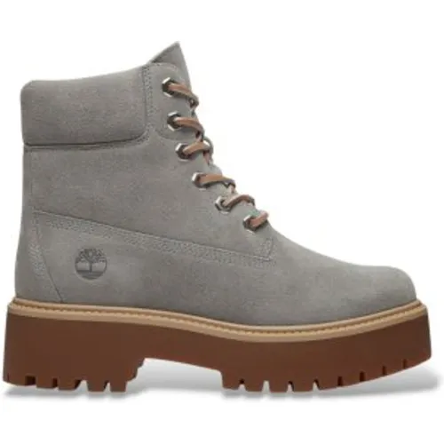 TB0A5THXEJR1 Bottes en cuir Stone Street (38), Plat, Lacets, Casuel - Timberland - Modalova