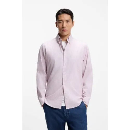 Chemise Ricoplus lilas (M), Casuel, Violet, Coton, Classique, Manche longue - Boss - Modalova