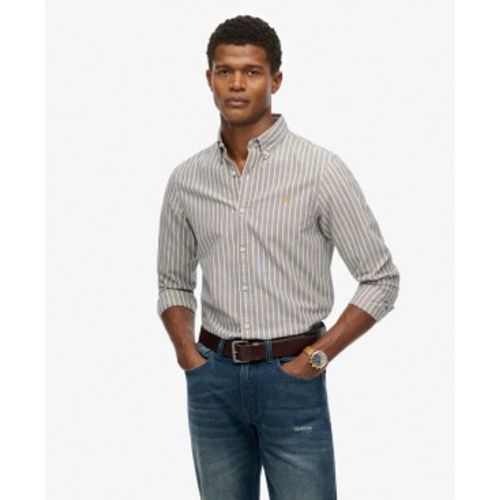 M4011037A Chemise Classic Oxford rayée (XXL), Casuel, Coton, Manche longue - Superdry - Modalova