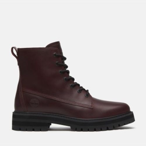 TB0A41CGEIW1 Bottes en cuir Britton Drive (085 M), Plat, Lacets, Casuel, Grenat - Timberland - Modalova