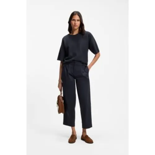 Pantalon chino loose fit en sergé de coton stretch (46), Casuel - Boss - Modalova
