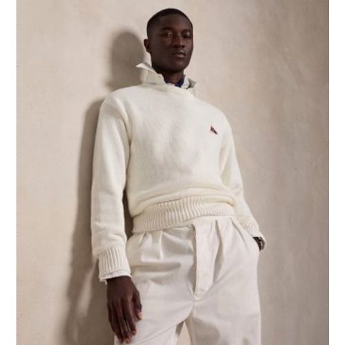 B17552001 Pull en coton Relaxed Fit brodé (S), Casuel, Manche longue - Polo Ralph Lauren - Modalova