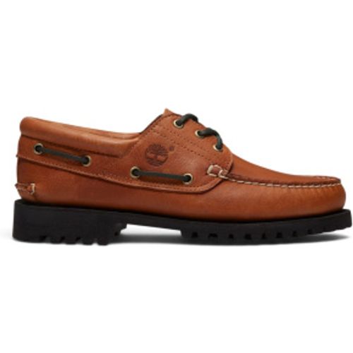TB0A2PDQAJW1 Chaussures bateau à 3 ?illets cousues main Authentic (40 W), Cuir, Plat, Lacets, Casuel - Timberland - Modalova