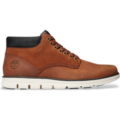 TB0A13EE2141 Bradstreet Chukka Baskets hautes en cuir foncé (40), Marron, Plat, Lacets, Casuel - Timberland - Modalova