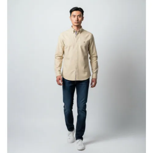 MW0MW42455 Chemise décontractée (M), Casuel, Coton, Classique, Manche longue - Tommy Hilfiger - Modalova