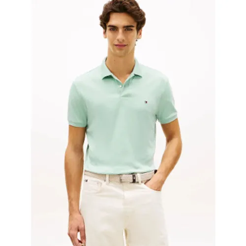 MW0MW39994 Polo avec logo brodé (L), Casuel, Coton, Manche courte - Tommy Hilfiger - Modalova