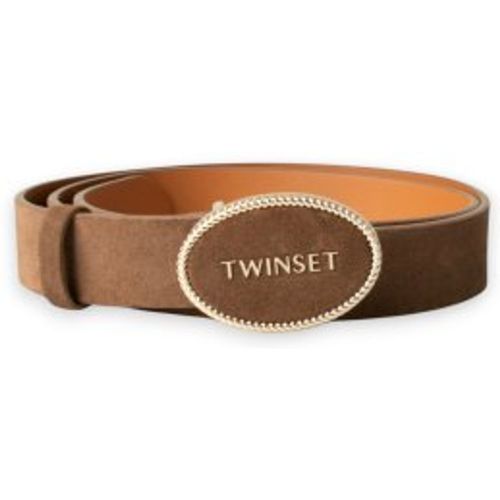 TO5280 Ceinture logo (M), Marron, Casuel, Synthétique - Twinset - Modalova