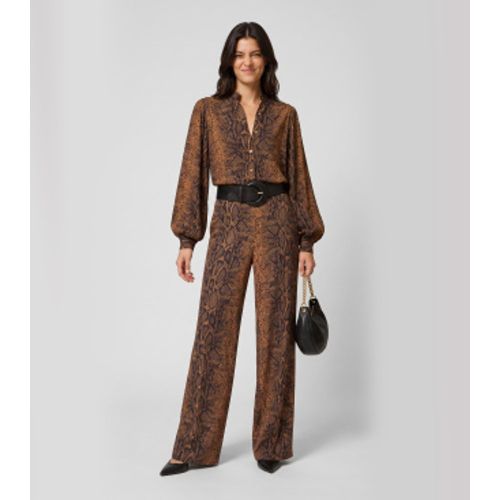 TT2591 Pantalons larges à imprimé python marron (40), Casuel, , Viscose - Twinset - Modalova
