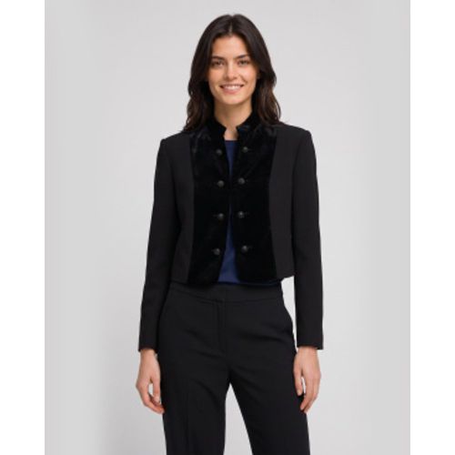 TT2422 Veste spencer en crêpe et velours (40), Casuel, Polyester - Twinset - Modalova