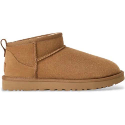Bottines Classic Ultra Mini en cuir (36), Marron, Plat, Casuel - Ugg - Modalova