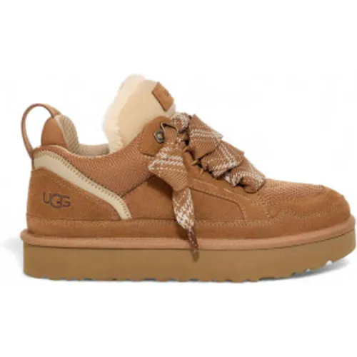 Baskets en cuir Lowmel clair (36), Plat, 1 à 3 cm, Lacets, Casuel - Ugg - Modalova