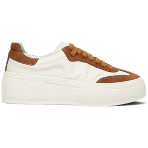 Baskets en Cuir Wkatessile (37), Marron, Plat, 1 à 3 cm, Aucun, Casuel - Weekend Max Mara - Modalova