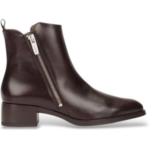 D-1810_5715_9332 Bottines en cuir Bonjour 10 Marron (37), 1 à 3 cm, Fermeture éclair, Casuel - Wonders - Modalova
