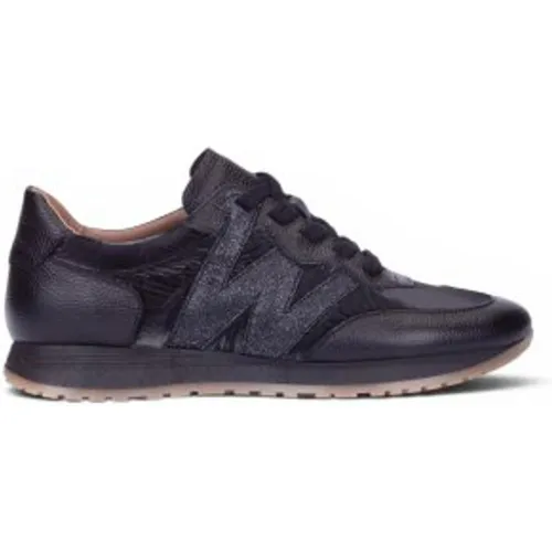 A-4810 Baskets en Cuir Tot (41), Plat, Lacets, Casuel - Wonders - Modalova
