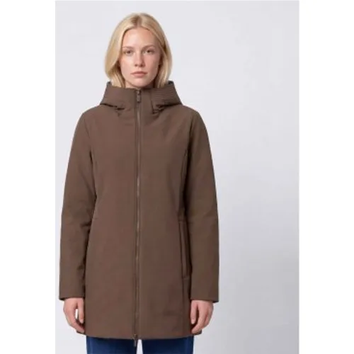 CFWWOU2045FBUT3496 Parka New Firth Down marron (S), Casuel, Polyester - Woolrich - Modalova
