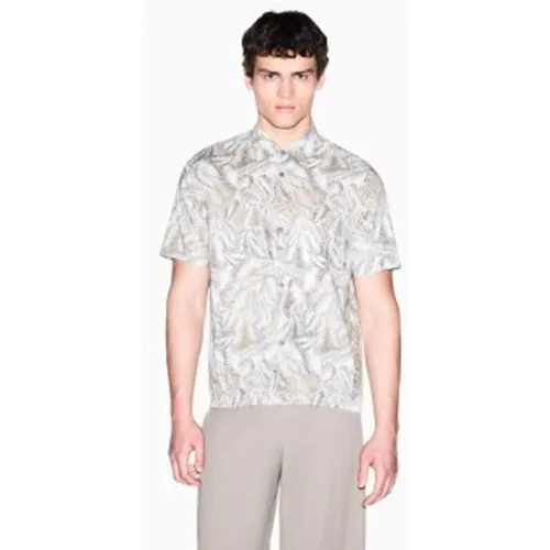 XM002291AF22716F1146 Chemise Hidden (S), Casuel, Coton, Manche courte - A|X Armani Exchange - Modalova