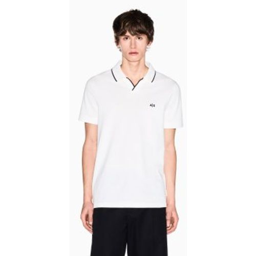 XM002401AF10366U0009 Polo Breath blanc (S), Casuel, Coton, Manche courte - A|X Armani Exchange - Modalova