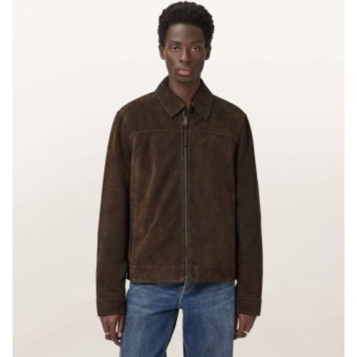 M011LD Veste en Cuir Rhone marron (L), Casuel - ALL SAINTS - Modalova