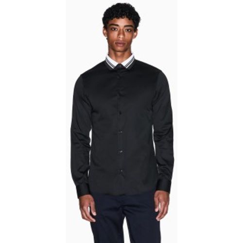 XM001224AF10192UB101 Chemise stretch (S), Casuel, Coton, Classique, Manche longue - A|X Armani Exchange - Modalova