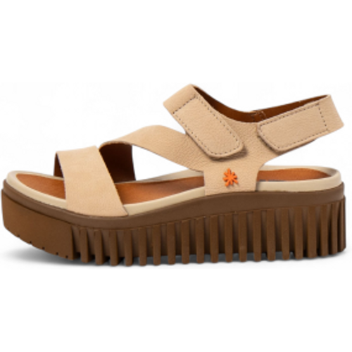GA003_0MU Sandales en cuir 1573 Brighton (40), 3 à 5 cm, Velcro, Casuel - ART - Modalova