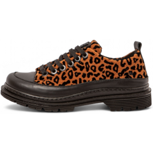 Unisex. 11894S1FC003_ESP 1894S Fantasy Jaguar shoes (36), Marron, Plat, 1 à 3 cm, Lacets, Casuel, Imprimé animal - ART - Modalova