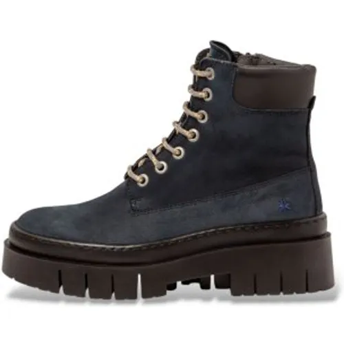 B0 Bottines en Cuir 1967 Amberes (38), Bleu, 5 à 8 cm, Lacets, Fermeture éclair, Casuel - ART - Modalova