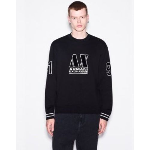 XM002799AF20934UC001 Sweat en molleton bouclé coupe regular (S), Casuel, Coton, Manche longue - A|X Armani Exchange - Modalova