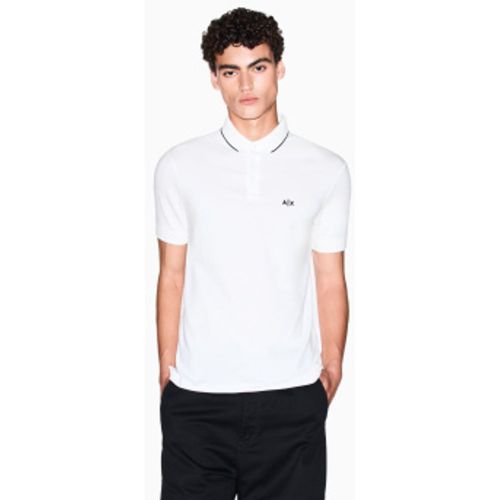 XM001289AF10363U0009 Polo ajusté (M), Casuel, Coton, Manche courte - A|X Armani Exchange - Modalova