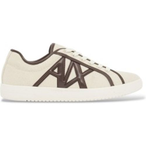 XW002851AF22752MZ732 Trainers Big Logo (36.5), Blanc, Plat, Lacets, Casuel - A|X Armani Exchange - Modalova