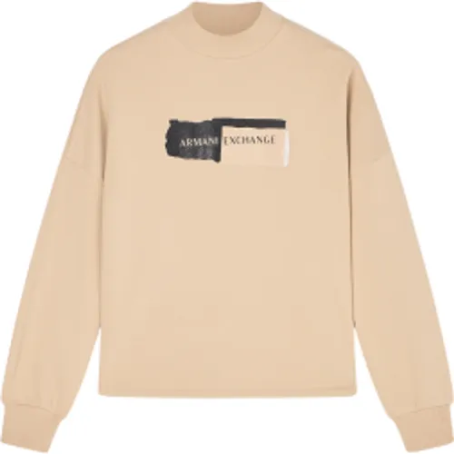 XW001799AF24312U6149 Sweat-shirt avec logo (S), Blanc, Casuel, Coton, Manche longue - A|X Armani Exchange - Modalova