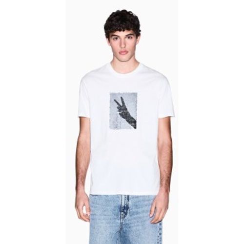 XM002229AF12308U0009 T-shirt avec logo (XL), Casuel, Coton, Manche courte - A|X Armani Exchange - Modalova