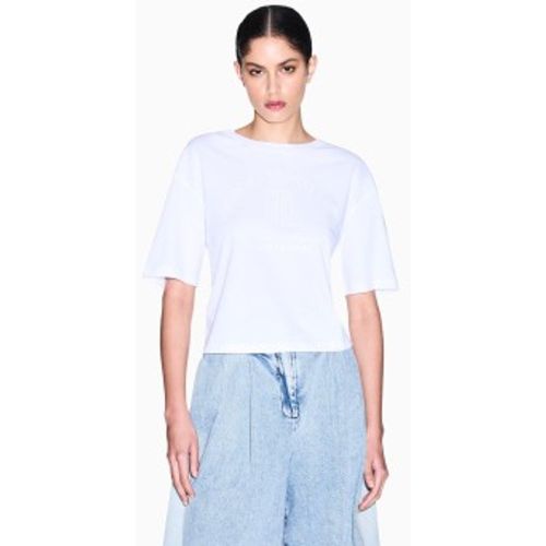 XW002335AF10356U0002 T-shirt court en maille de coton (L), Casuel, Manche longue - A|X Armani Exchange - Modalova