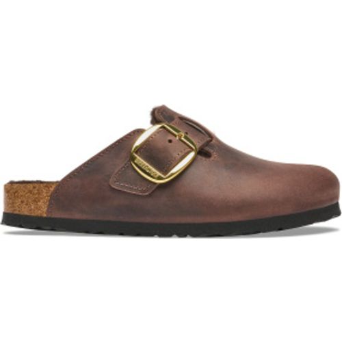 Sabots en Cuir Boston Big Buckle (Coupe Régulière) marron (38), Plat, Aucun, Casuel - Birkenstock - Modalova