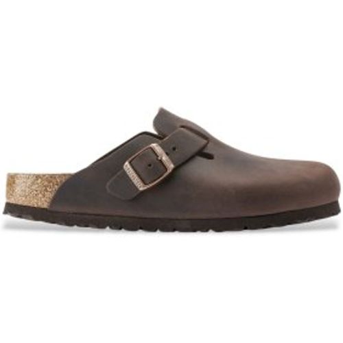 Sabots en cuir Boston Oiled (Ajustement Étroit) (40), Plat, Aucun, Casuel - Birkenstock - Modalova