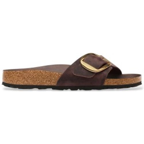 Sandales en Cuir Madrid Big Buckle (Coupe Étroite) (37), Plat, Aucun, Casuel - Birkenstock - Modalova
