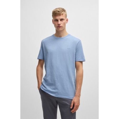 T-shirt en coton tricoté avec logo (L), Casuel, Manche courte - Boss - Modalova
