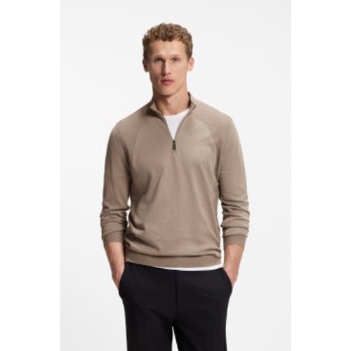 Pull tricoté en coton mélangé marron (S), Casuel, Manche longue - Boss - Modalova