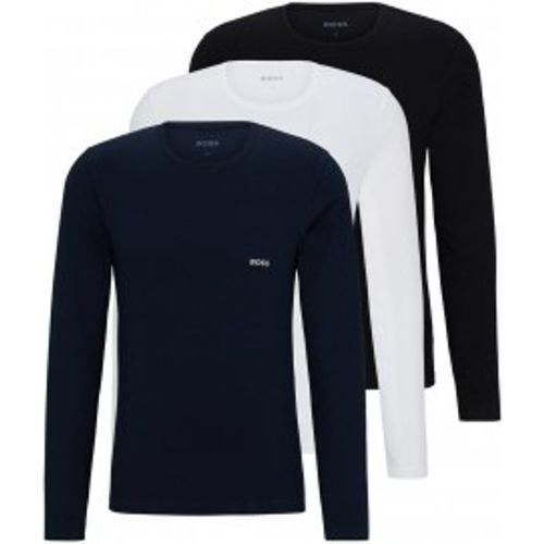 Lot de 3 maillots intérieurs avec logos , blanc, (L), Homewear, Coton, Manche longue - Boss - Modalova