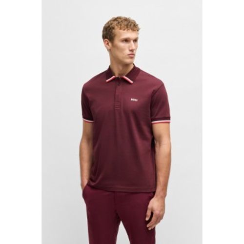 Polo Paddy Lux Heritage marron (M), Casuel, , Coton, Manche courte - Boss - Modalova