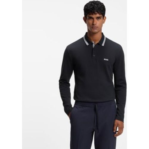 Polo manche longue (M), Casuel, Coton - Boss - Modalova