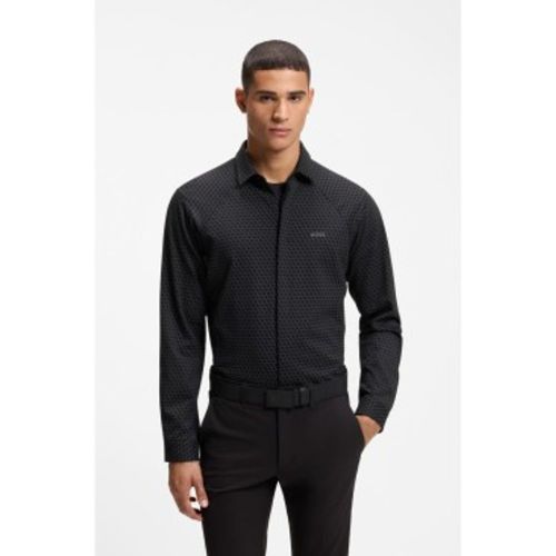 Chemise à coupe régulière en piqué (M), Casuel, Coton, Classique, Manche longue - Boss - Modalova