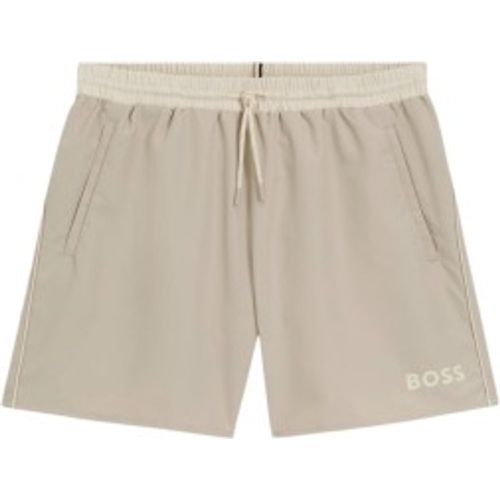 Maillot de bain avec logo et bordures contrastées (S), Beachwear, Polyester - Boss - Modalova