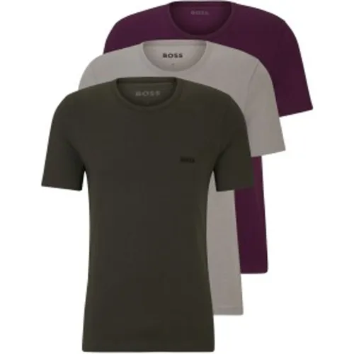 Pack 3 Gilets classiques lilas, , (S), Homewear, Violet, Coton, Manche courte - Boss - Modalova