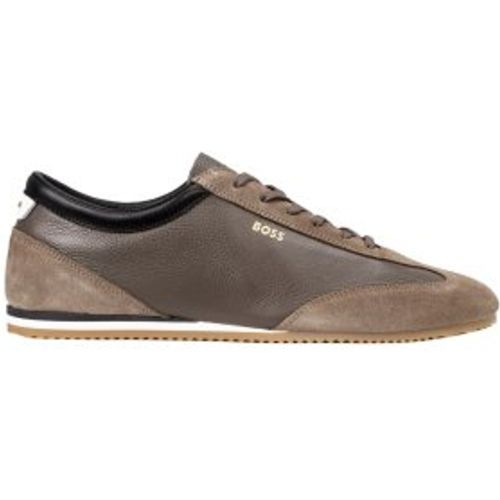 Baskets en cuir Lineor Lowp (45), Plat, Lacets, Casuel - Boss - Modalova