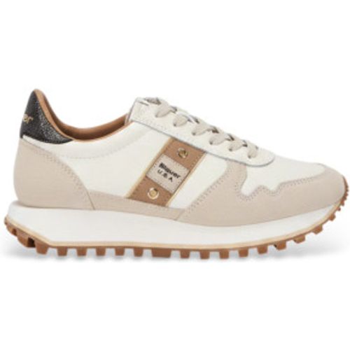 S6MILLEN03 Trainers Millen 03 (38), Cuir, Plat, Lacets, Casuel - Blauer - Modalova