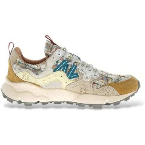 Trainers Yamano 3 multicolour (36), Blanc, Plat, Nubuck, Lacets, Casuel, Multicolore - Compra - Modalova