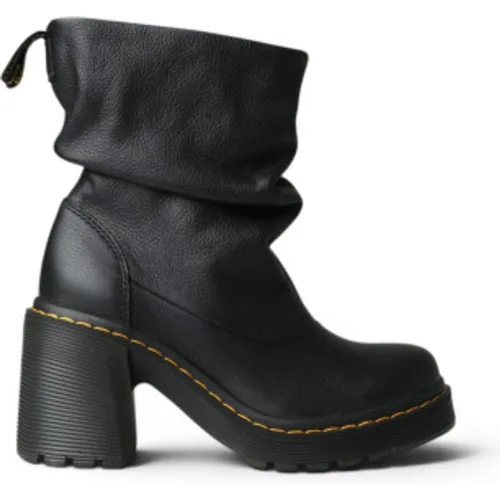 Unisex. 43119001 Bottes en Cuir Kasey Lo (37), 5 à 8 cm, Aucun, Casuel - Dr Martens - Modalova