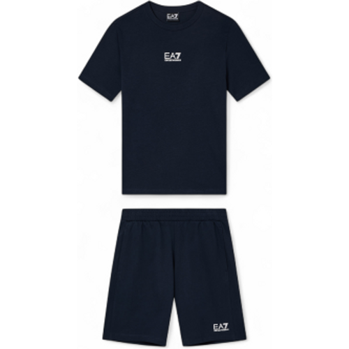 Pour garçon. 7B000294_AF10378 Identité de base Boy set (10Años= 142cm), Casuel, Sport, Vert, Coton, Sportswear, Multisport, Marine - EA7 - Modalova